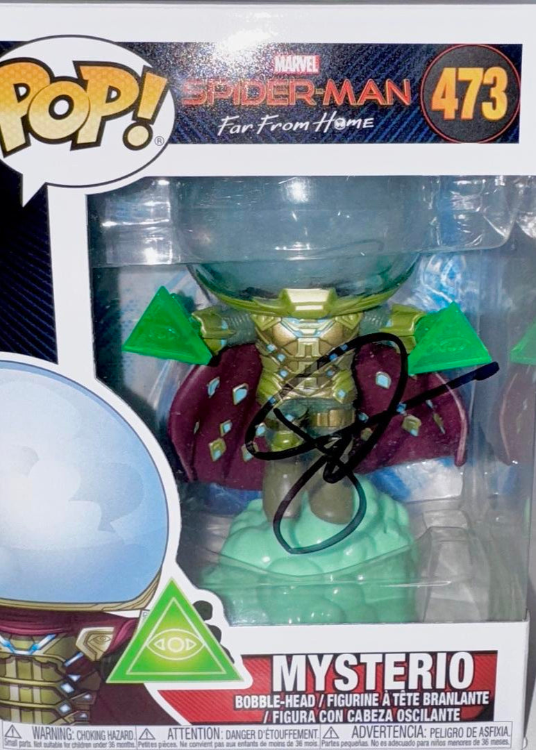 Jake Gyllenhaal Signed Funko Pop #473 "Mysterio" Spider-Man (Black Ink) - Beckett COA